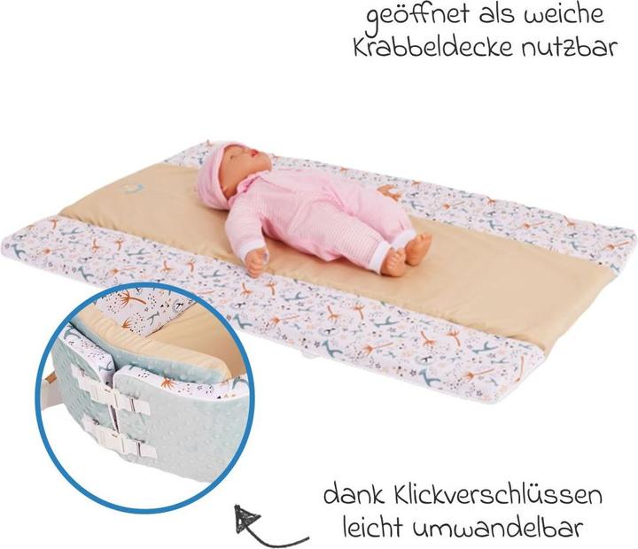 Actual product image QuarttoLino 4 in 1 baby nest for high chair from birth Baby nest & bed snakes