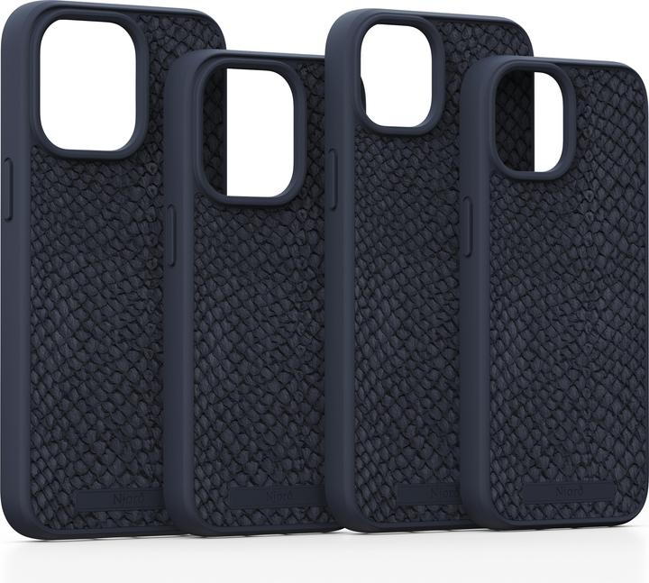 Produktbild Njord Hard-Cover Salm.Leather Magsafe Case Black (Apple iPhone 15 Pro Max)