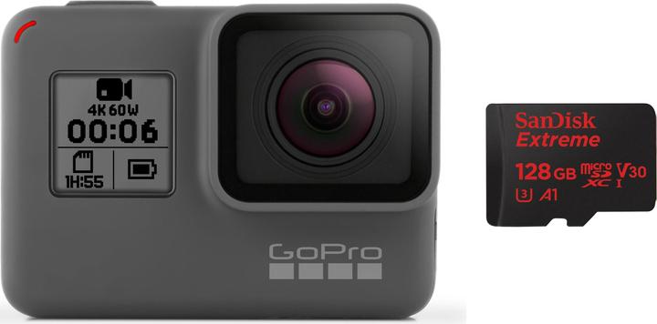 GoPro Hero 6 Black inkl. MicroSD 128GB