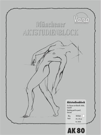 Produktbild Vang Zeichenblock Münchner Aktstudienblock (30 x 40 cm, Harter Einband)