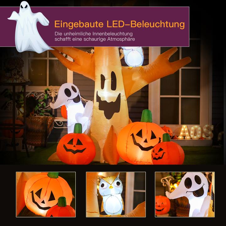 Image du produit Homcom Arbre hanté d'Halloween avec éclairage