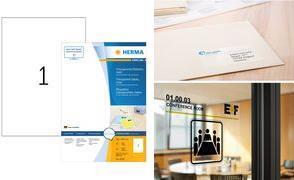 Produktbild HERMA Transparente Etiketten A4