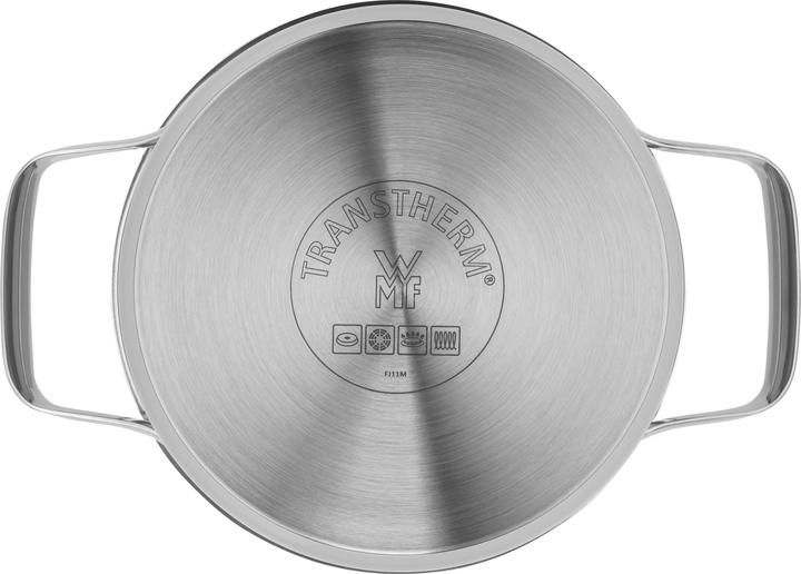 Produktbild WMF Kochtopf Fleischtopf Induktion 16cm Glasdeckel Belmonte Edelstahl 18/10 (16 cm, Kochtopf, Edelstahl)