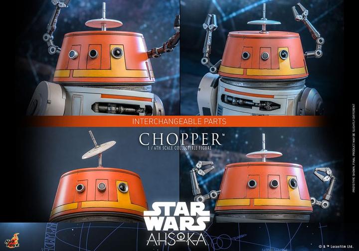 Immagine prodotto Hot Toys Star Wars: Ahsoka Action Figure 1/6 Chopper 18 cm