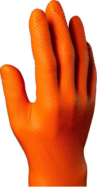 Immagine prodotto Lovehoney Guanto monouso Max Grip Nitrile, 100 pezzi, M, arancione (M)