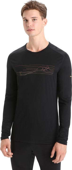 Actual product image Icebreaker 200 Oasis L/S Crewe Ski Stripes (XL)
