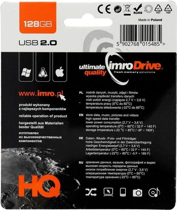 Image du produit IMRO AXIS / Clé USB 128G (128 GB, USB 2.0, Purple) (128 Go, USB-A)