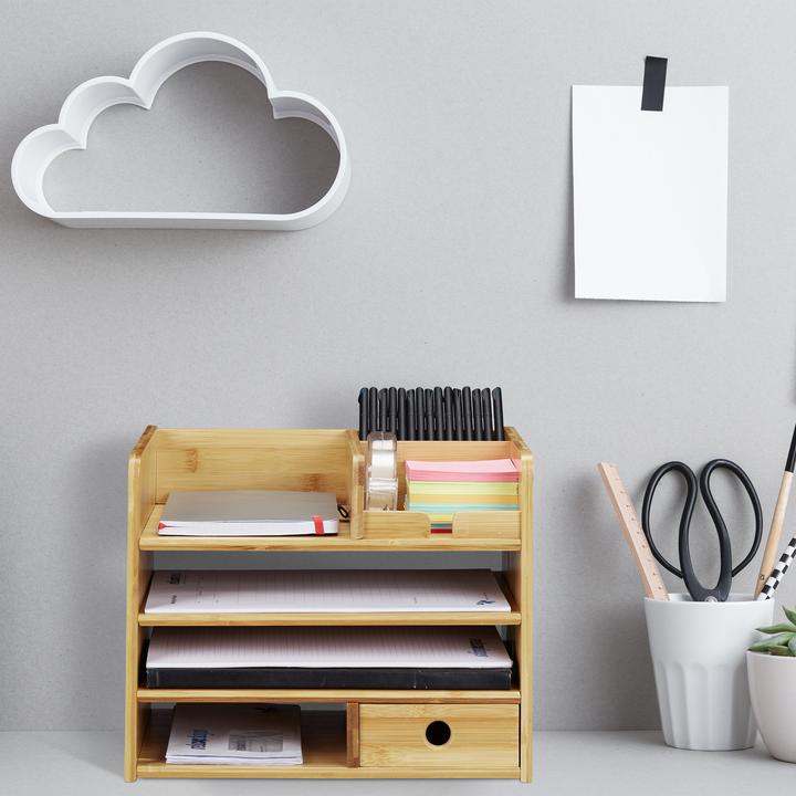 Actual product image Relaxdays Desk Organiser with Letter Tray (A4)