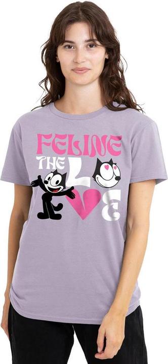Actual product image Universal Textiles Unisex Adult Feline The Love T-Shirt (XXL)