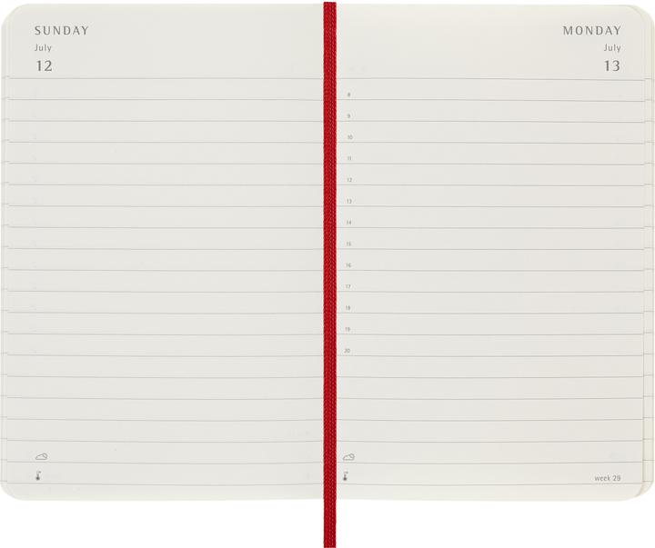 Produktbild Moleskine TAKA 2026 PK SC Scha.Rot (9 x 14 cm, Englisch)