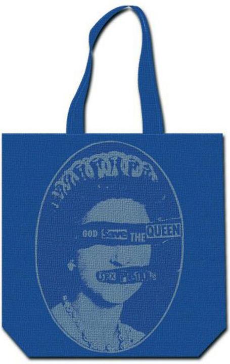 Sex Pistols Tragetasche God Save The Queen Rückseitiger Aufdruck Baumwolle