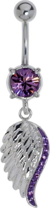 Actual product image Bijouteria Bellypiercing (Stainless steel, Brass, Crystal)
