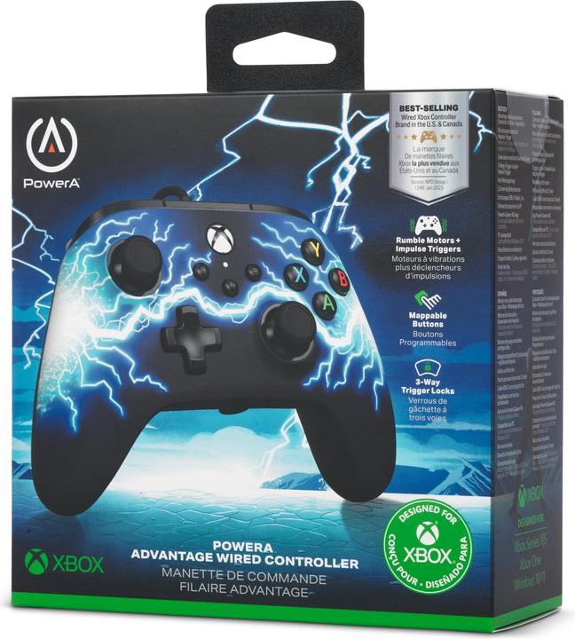 Produktbild PowerA XB Controller Advantage wired Arc Lightning (Xbox Series X)