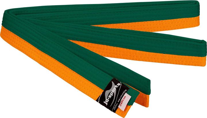 Produktbild Ju-Sports Budogürtel orange/grün (halb/halb)