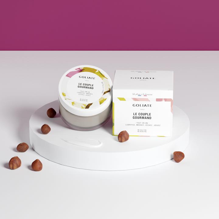 Image du produit Goliate THE GOURMAND COUPLE - lubrifier, jouer, lécher, masser (Gel pour le corps, Crème pour le corps, Lait pour le corps, Lotion pour le corps, 50 ml)