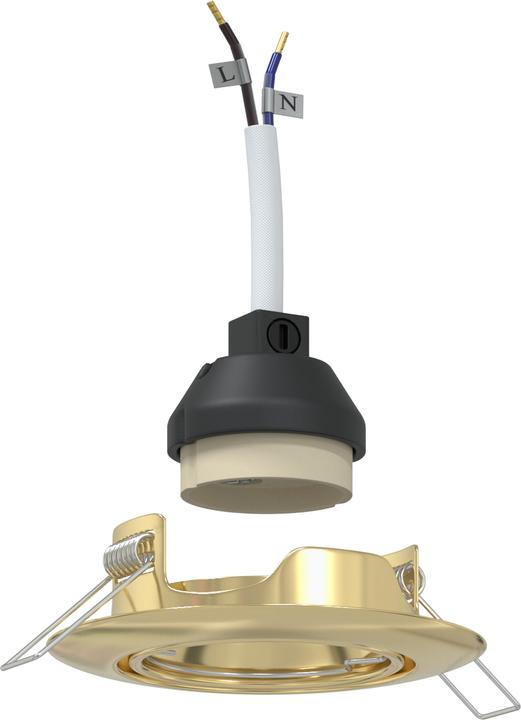 Produktbild VidaXL Lampen Set von 12 Gold Metall, Kunststoff 9 cm Leichtes Gewicht (GU10)