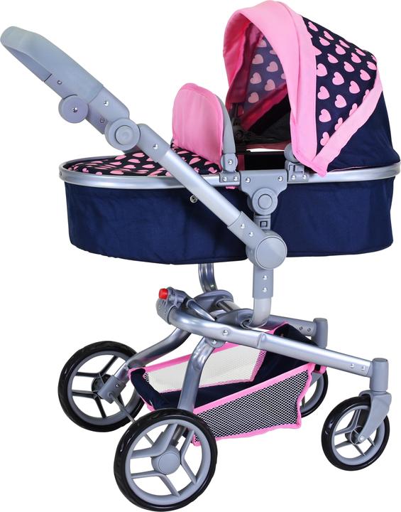 Actual product image Knorrtoys Boonk Doll's Pram - "Pink Hearts
