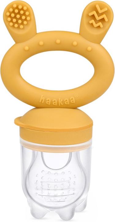 Image du produit Haakaa Ensemble mangeoire et couvercle pour aliments frais - Moutarde