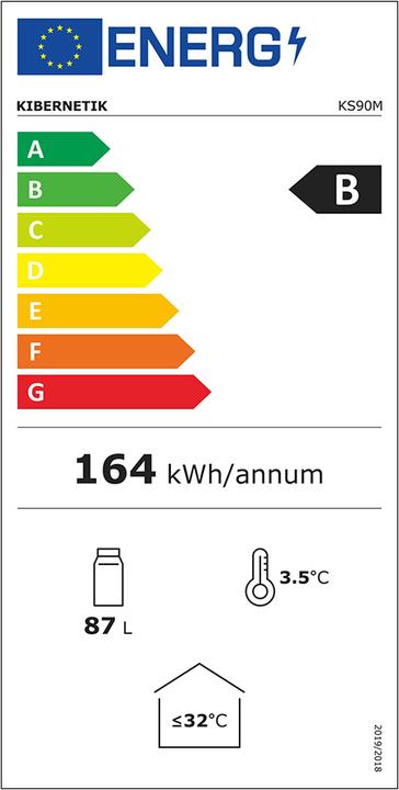 Energie-Label Kibernetik KS90M Party Cooler (87 l)