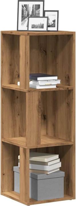 Produktbild VidaXL Eckregal Artisan-Eiche 33x33x100 cm Holzwerkstoff Eckschrank Regal (33 x 33 x 100 cm)
