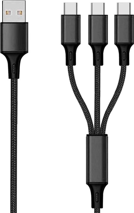 Produktbild 2GO 797156 USB Kabel USB B 3x USB C (1.50 m)