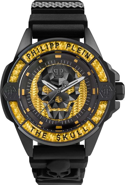 Actual product image Philipp Plein PWAAA1922 The $kull Carbon Fiber 44mm 5ATM (Analogue wristwatch, 44 mm)