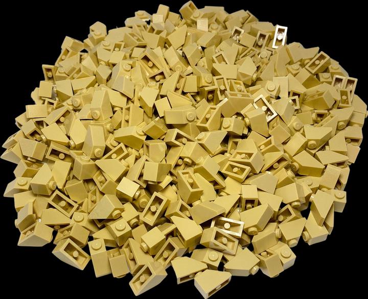 Image du produit LEGO 2x1 Briques inclinées Beige - Tan Slope 3040 - 50x (3040, LEGO Accessoires)