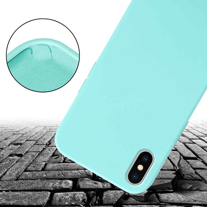 Actual product image Cadorabo TPU Cover Mobile Phone Chain Liquid (Apple iPhone X)