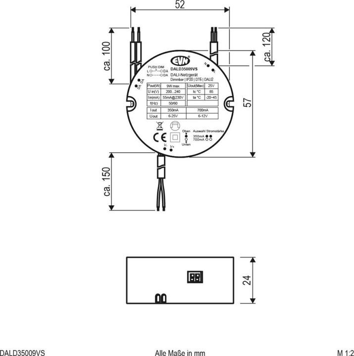 Produktbild EVN DALD35009VS DALI Dimmer-Empfänger