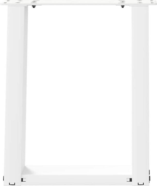 Produktbild VidaXL Couchtischbeine U-Form 2 Stk. Weiss 28x(42-43) cm Stahl Tischbein