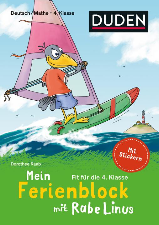 Produktbild Mein Ferienblock mit Rabe Linus – Fit für die 4. Klasse (Deutsch, Dorothee Raab, 2022)
