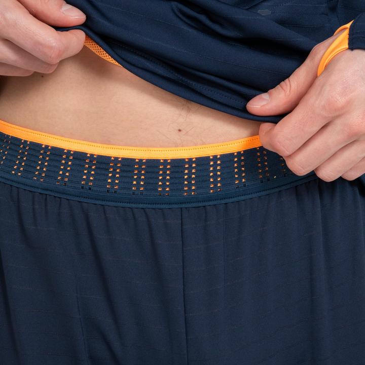 Actual product image Kipsta Women's/men's football training trousers - CLR orange/navy blue (W27)