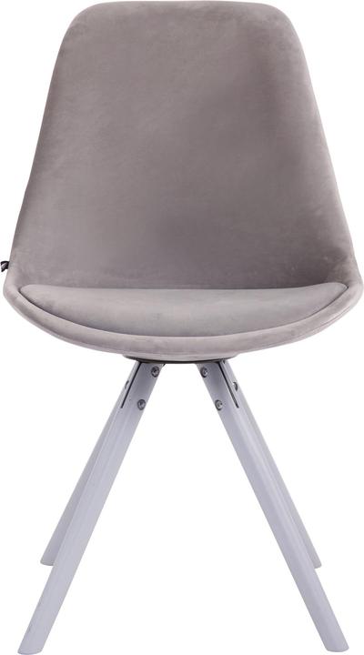 Immagine prodotto CLP Sedia visitatore Toulouse Velvet Round bianco, grigio