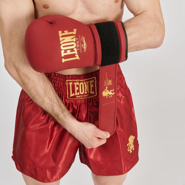 Actual product image Leone Basic Kickboxhose AB970 Rot (M)