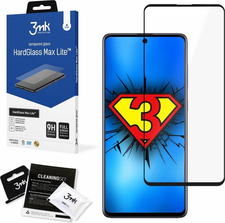 Immagine prodotto 3MK Samsung Galaxy A71 5G Nero - HardGlass Max Lite? (1 Pezzo/i, Samsung Galaxy A71 5G)