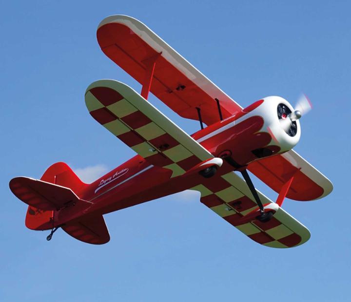 Actual product image Extremeflight-RC Muscle Bipe 85" Red ARF Muscle Bipe 85" Red ARF radial engine version!