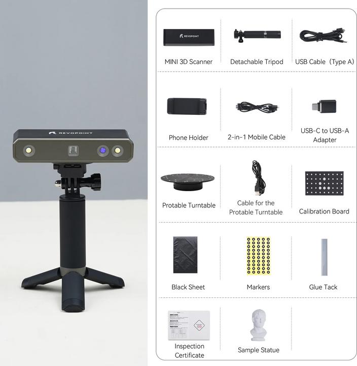 Actual product image Revopoint Mini