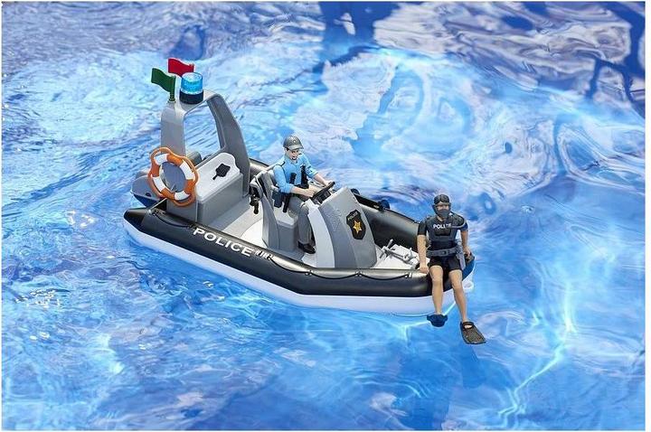 Produktbild Bruder bworld Polizei Schlauchboot mit Polizist