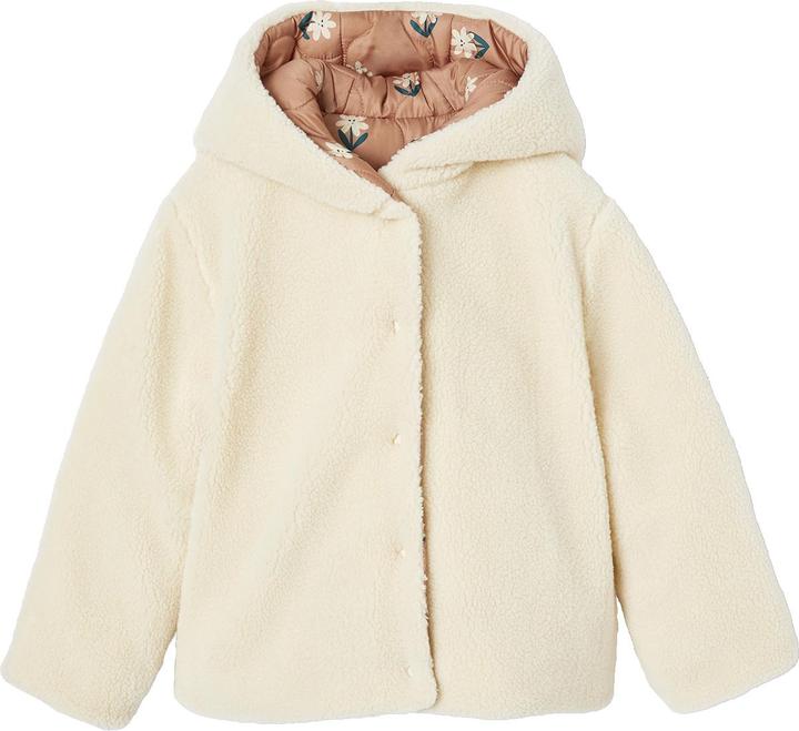Produktbild Vertbaudet Wendbare Mädchen Kapuzen-Steppjacke mit Teddyfleece, Wattierung Recycling-Polyester (140)