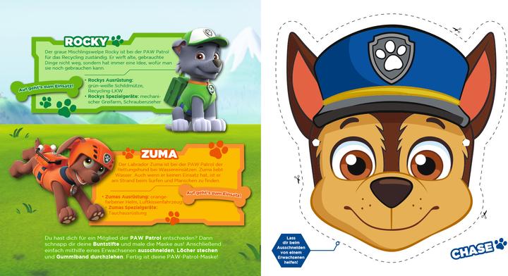 Image du produit Panini PAW Patrol: Mein Maskenbuch (Allemand, Nicole Hoffart, Eva-Regine Rauch, 2018)
