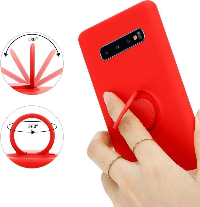 Actual product image Cadorabo TPU Liquid Ring Silicone Case Cover (Samsung Galaxy S10)