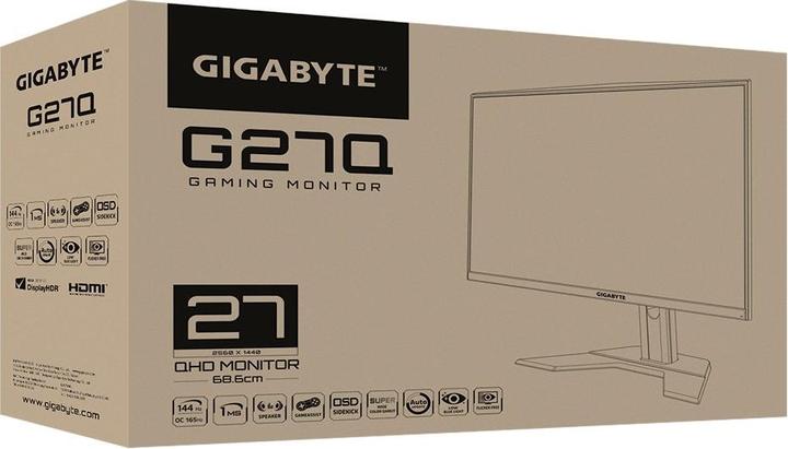 Actual product image Gigabyte G27Q (2560 x 1440 pixels, 27")