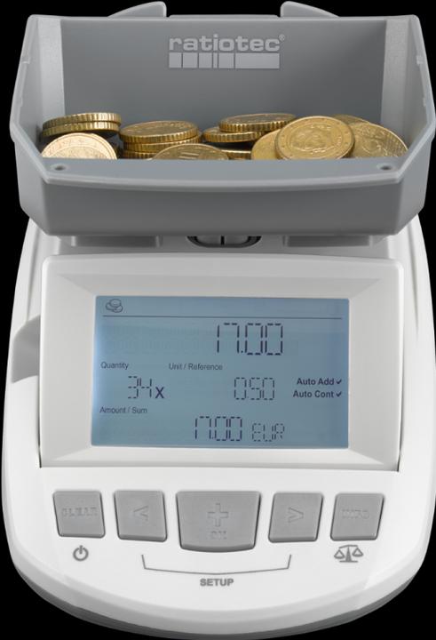Produktbild ratiotec Geldwaage RS 1000 (Made in Germany) (Geldscheinzähler)