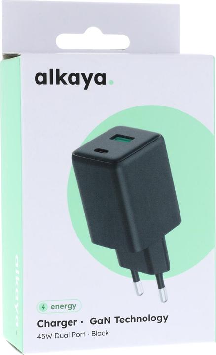 Actual product image Alkaya NEXUS charger with GaN technology 45W black (45 W)