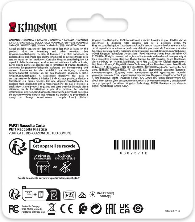 Image du produit Kingston Carte Ind. SD +ADP 8GB pSLC (8 Go, SDHC, U3, UHS-I)