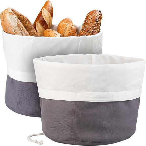 Produktbild Rosenstein & Söhne 2er-Set XL-Brotkorb mit verschliessbarer Kordel