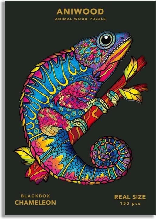 Image du produit Aniwood Puzzle motif caméléon (M) (150 pièces)