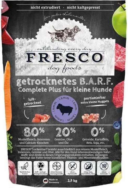 Produktbild Fresco Trockenbarf Complete Plus Mini Lamm (Adult, Junior, Senior, 1 Stk., 2500 g)