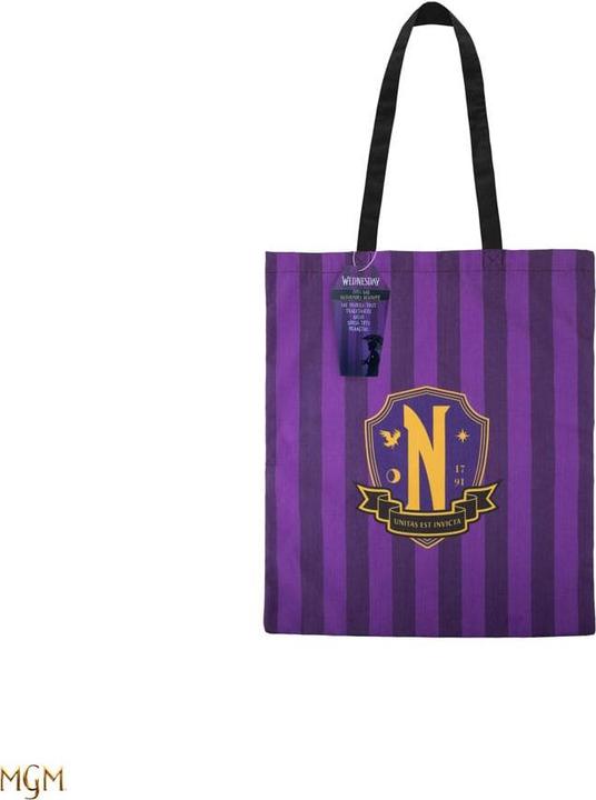 Actual product image Cinereplicas Wednesday Tote Bag Nevermore Academy
