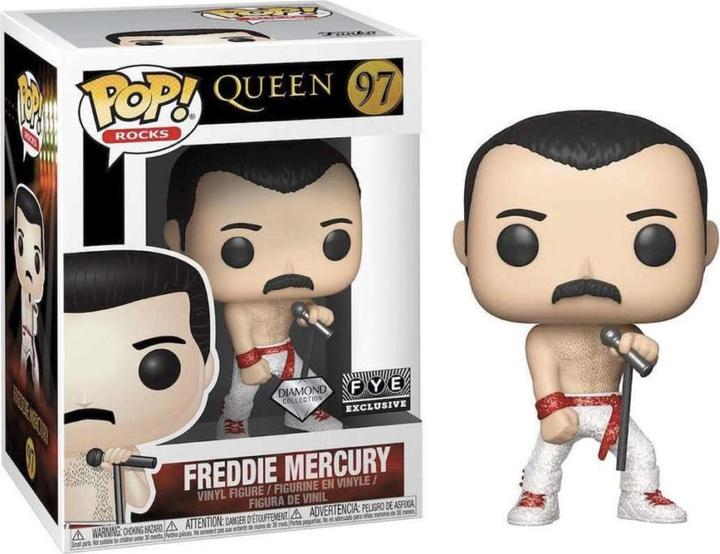 Image du produit Funko POP! Queen Freddie Mercury (Shirtless Concert) Diamond FYE